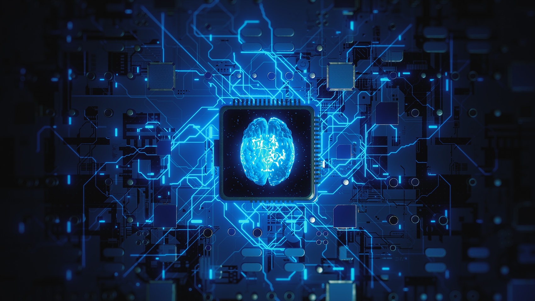 人工智能AI，电路板上的大脑中央处理器，深度学习现代计算机技术。未来网络技术创新背景，3D渲染(1).jpg